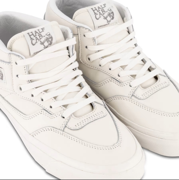 Vans Half Cab 33 DX Vintage Leather in White & Grey UK 8 EUR 42 Men's US 9.0 - Picture 10 of 16